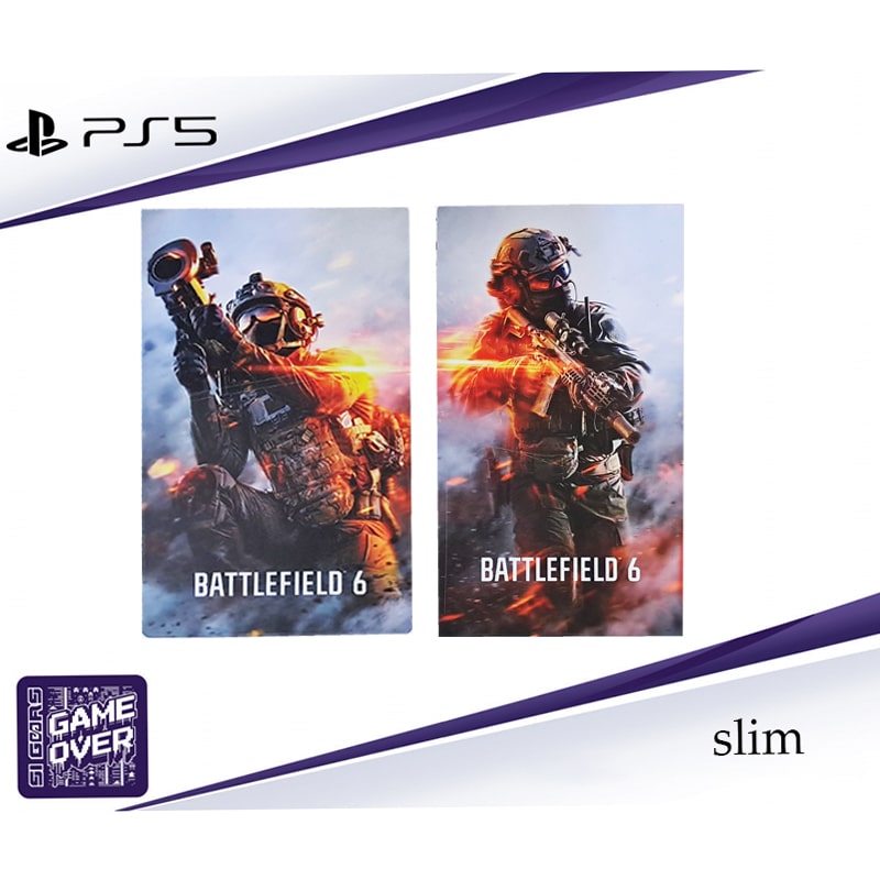 برچسب کنسول PS5 SLIM (GO) طرح BATTLEFIELD 6 - Image 3