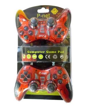 دسته بازی دوبل شکدار P-NET G.P.X9 RED