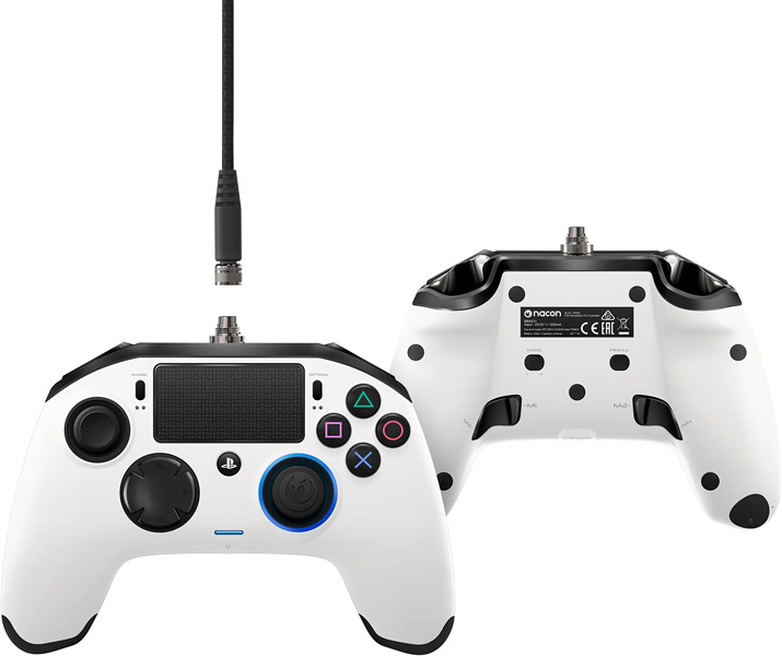 دسته حرفه ای ناکن پرو سفید PS4 Nacon Revolution Pro Controller white - Image 4