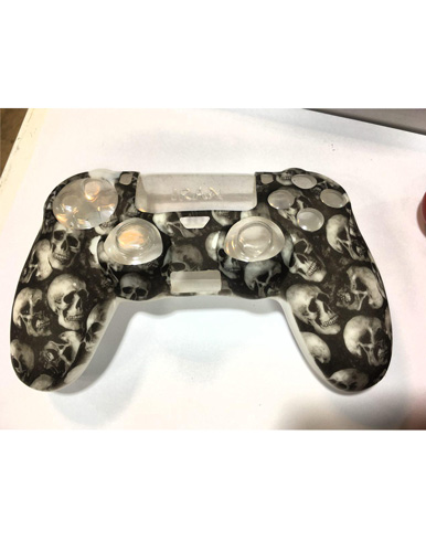 روکش دسته PS4 طرح جمجمه سفید کاور آنالوگ - Image 3