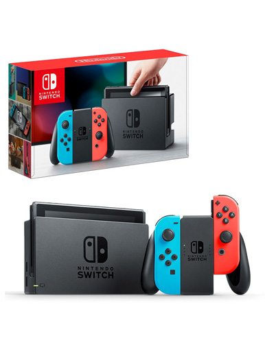 کنسول بازی نینتندو سوییچ آبی قرمز سری جدید مدل Neon Blue and Red Joy Con