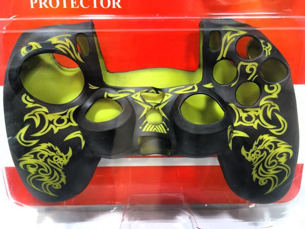 روکش محافظ دسته پلی استیشن 4 yellow dragon Silicone Cover - Image 4
