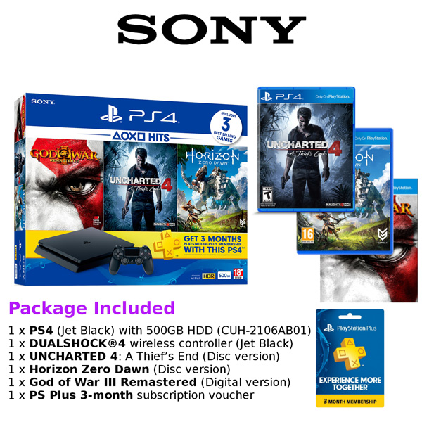 پلی استیشن ۴ اسلیم ۵۰۰ گیگ ریجن ۲ باندل BUNDLE 3Games - Image 3