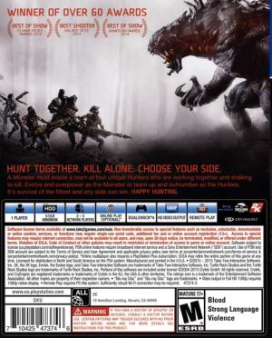 Evolve Ps4 (کارکرده)