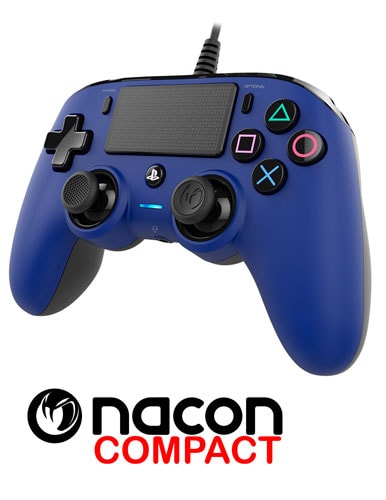 گیم پد حرفه ای پلی استیشن 4 آبی WIRED COMPACT CONTROLLER