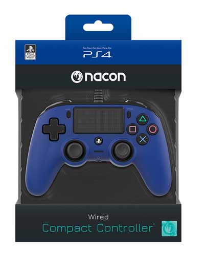 گیم پد حرفه ای پلی استیشن 4 آبی WIRED COMPACT CONTROLLER - Image 2