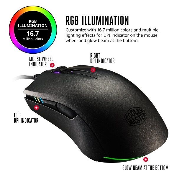 موس گیمینگ کولر مستر MasterMouse Pro L - Image 5