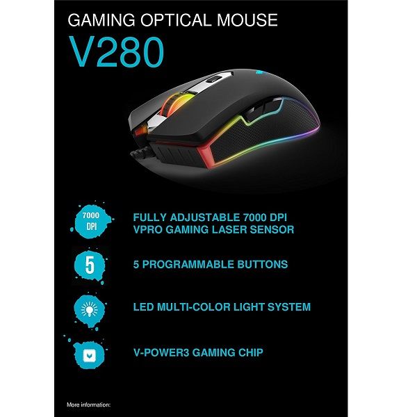 خرید موس گیمینگ راپو V280 - Image 3