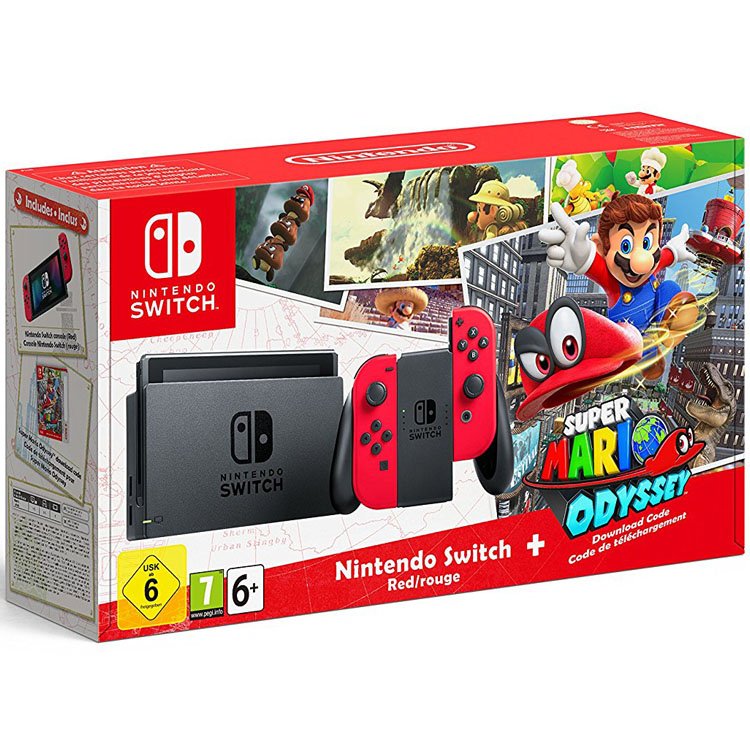 خرید نینتندو سوییچ قرمز باندل Super Mario Odysse - Image 2