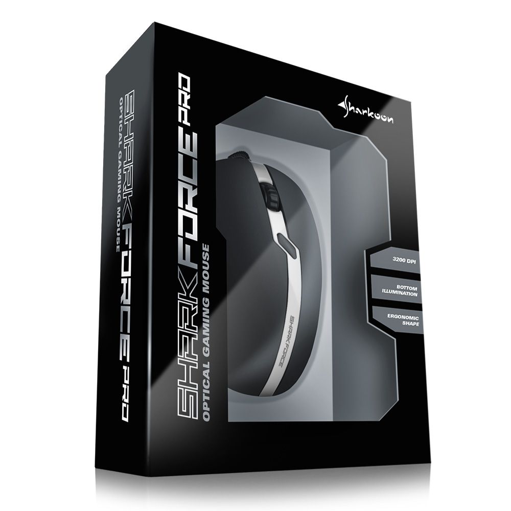 موس گیمینگ شارکن SHARK FORCE PRO WHITE - Image 3
