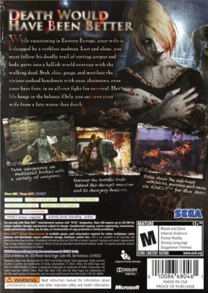 خرید بازی Rise of Nightmares برای کنسول Xbox 360 Kinect