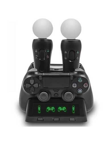 کنترلر IPEGA Gaming شارژر دوال شاک 4 و کنترلر موو