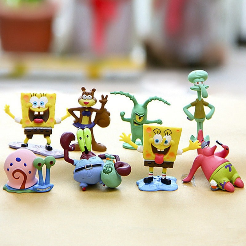 فیگور باب اسفنجی و دوستان SpongeBob ست 8 عددی - Image 2