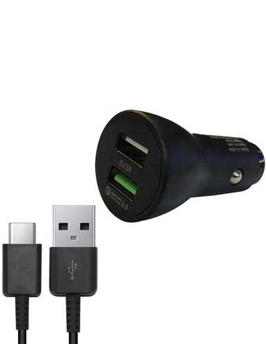 شارژر فندکی ایکس کین مدل XK-CAR04 به همراه کابل تبدیل USB-C