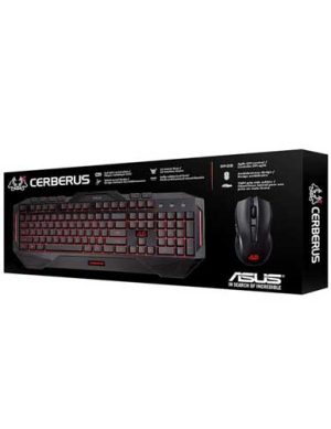 کیبورد و ماوس گیمینگ Asus مدل Cerberus