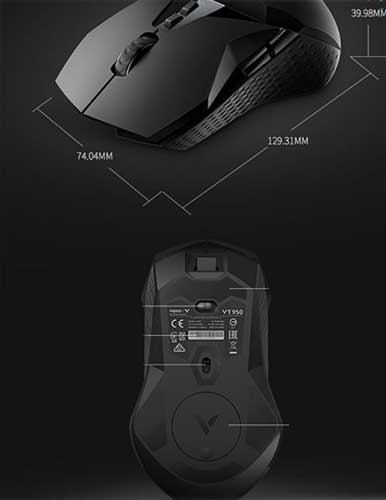 موس گیمینگ بی سیم/ باسیم رپو VT950 - Image 2