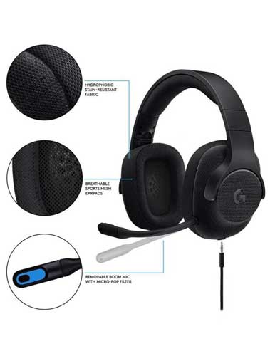 هدست گیمینگ لاجیتک G433 7.1 Surround Black - Image 2