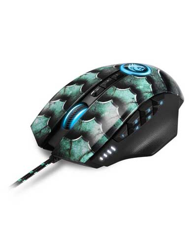 موس گیمینگ شارکن Drakonia II Green