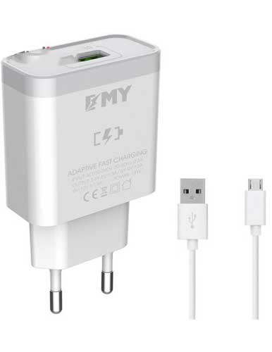 شارژر دیواری امی مدل MY-A301Q به همراه کابل microUSB