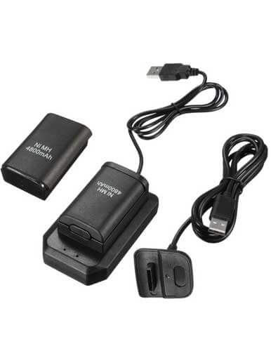 پک 5 کاره باتری و شارژر دسته Xbox 360