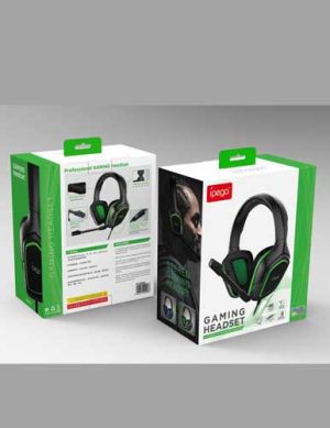 هدست گیمینگ مدل IPEGA GAMING HEADSET GREEN DESIGN