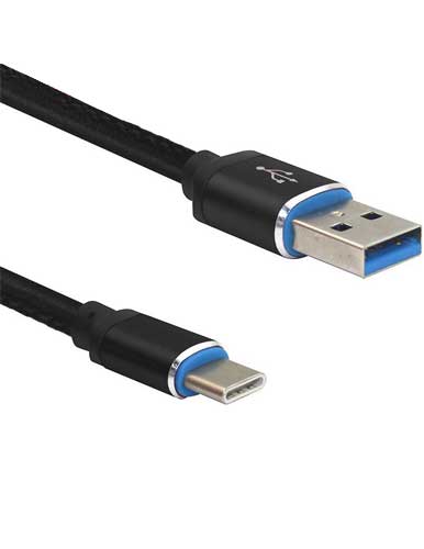 کابل تبدیل USB به USB C مدل pu smile طول 0.27 متر