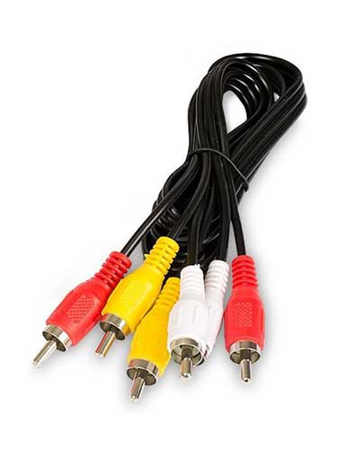 کابل تبدیل 3 جک RCA به 3 جک RCA مدل NANO1 طول1.5 متر
