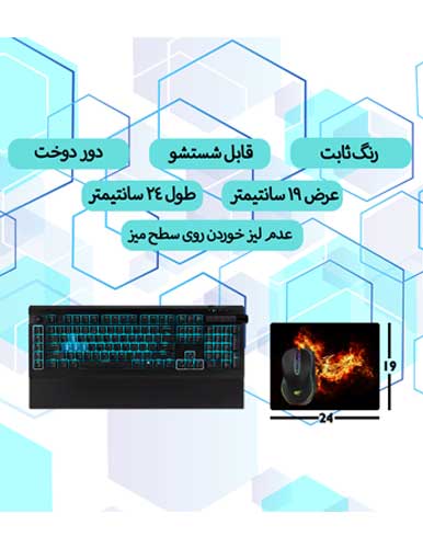 خرید ماوس پد گیمینگ طرح Mockingjay ابعاد 19*24 - Image 2