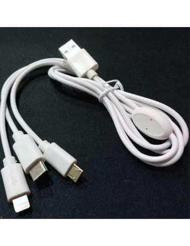 کابل تبدیل USB به لایتنینگ و USB C و microUSB اسزون مدل aio 100 طول 1 متر - Image 2