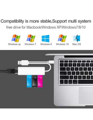هاب 3 پورت USB C مدل OTN 8802 - Image 3