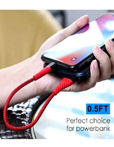 کابل تبدیل USB به لایتنینگ آیموس مدل NY1 طول 0.25 متر - Image 3