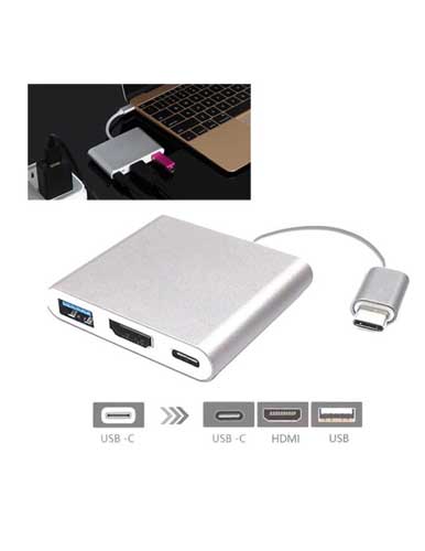 مبدل USB C به USB-C/HDMI/USB مدل S1304 - Image 3