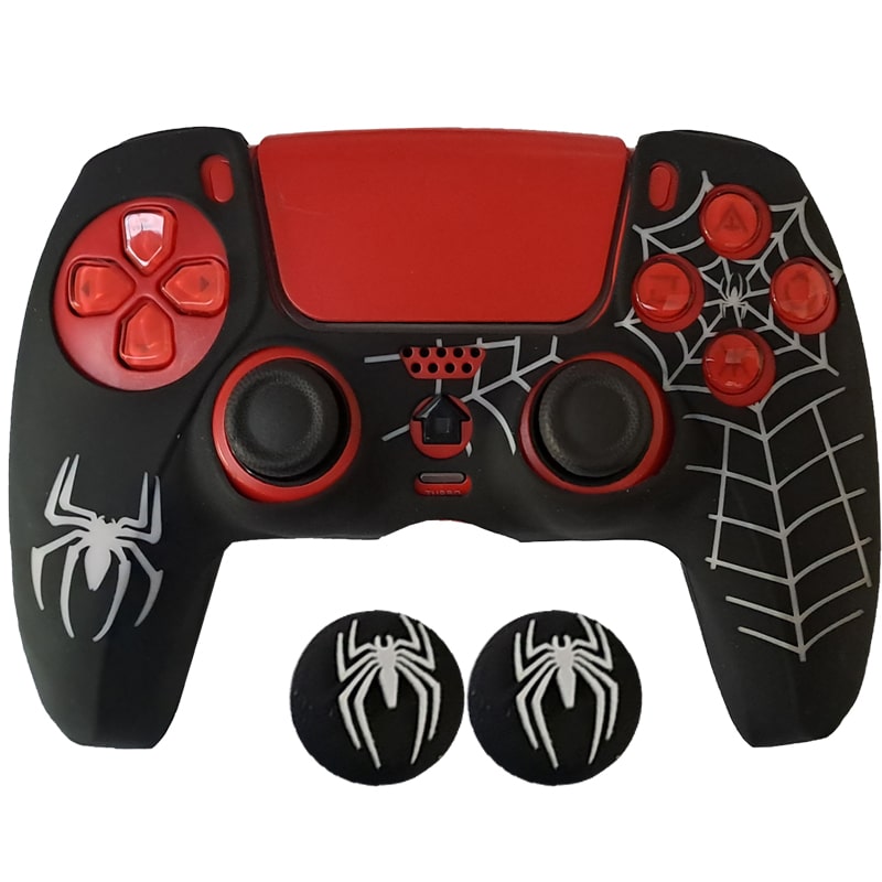 روکش دسته PS5 طرح spider man مشکی - Image 4