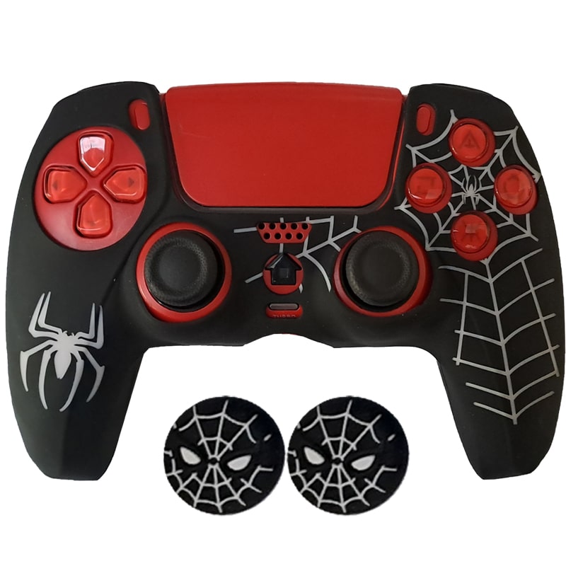 روکش دسته PS5 طرح spider man مشکی - Image 5