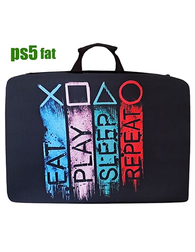 کیف حمل کنسول PS5 فت طرح eat play sleep