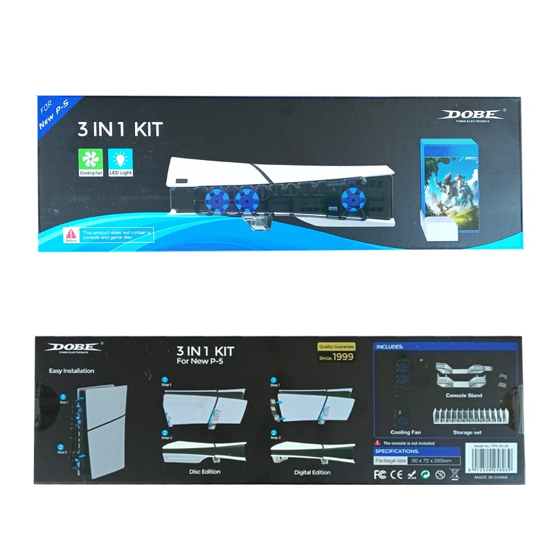 کیت 3 کاره PS5 اسلیم برند Dobe مدل Tp5-35129 - Image 2