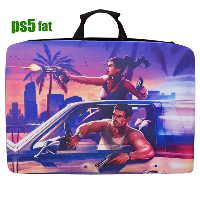 کیف حمل کنسول PS5 فت طرح GTA - Image 4