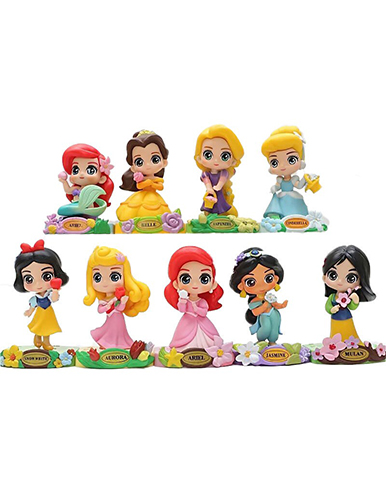 فیگور پرنسس های دیزنی Disney Princess مجموعه 9 عددی