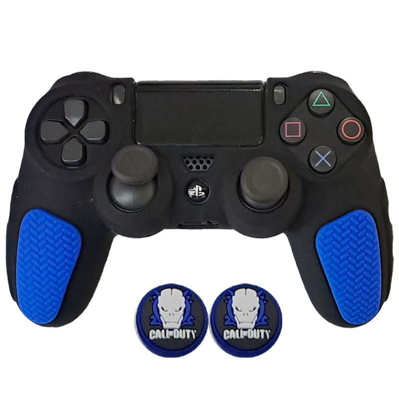روکش دسته PS4 طرح ضد لغزش مشکی-آبی - Image 6