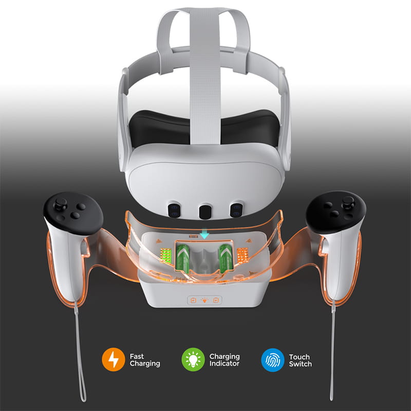 پایه شارژ دابی مدل DOBE TY-3835 مخصوص Meta Quest 3 - Image 3