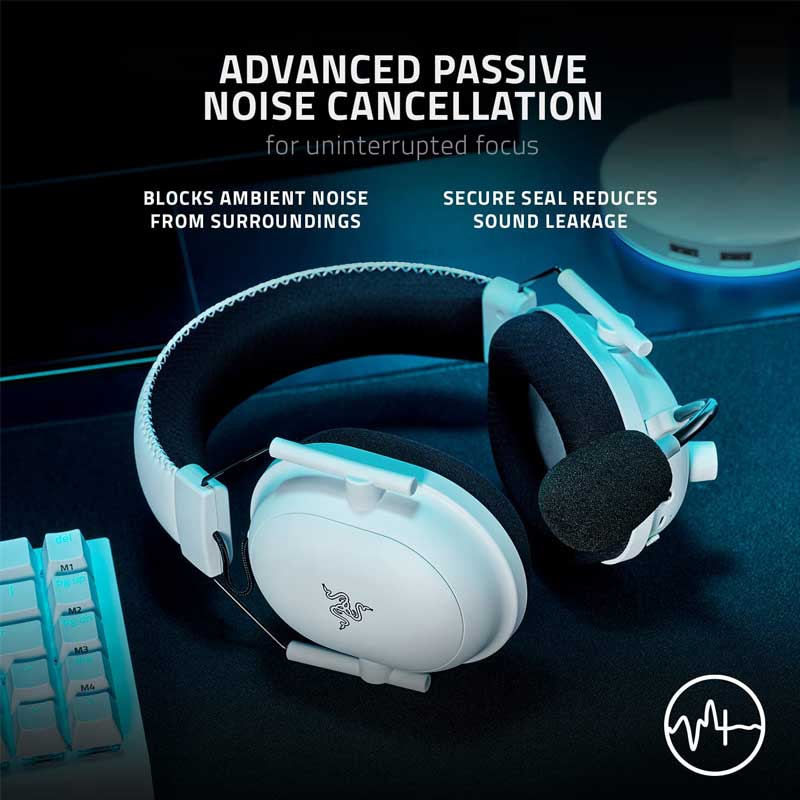 هدست گيمينگ RAZER Blackshark V2 pro white - Image 4