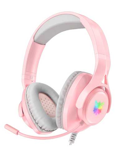 هدست گیمینگ اونیکوما ONIKUMA X16 رنگ صورتی