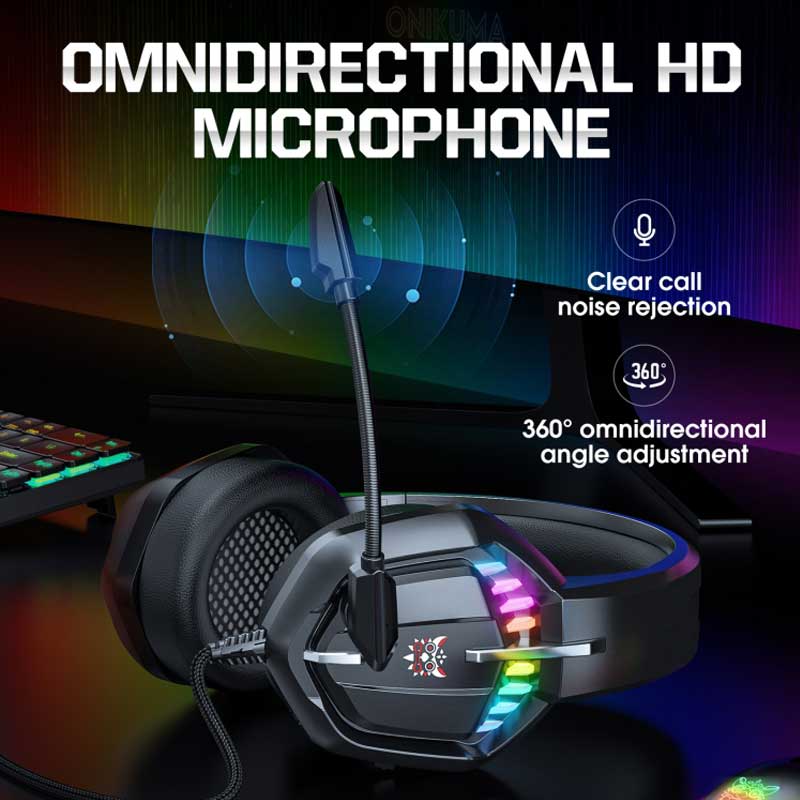 هدست گیمینگ اونیکوما مدل onikuma x28 جدید - Image 8