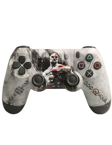 خرید کنترلر ps4 های کپی طرح Kratos silver