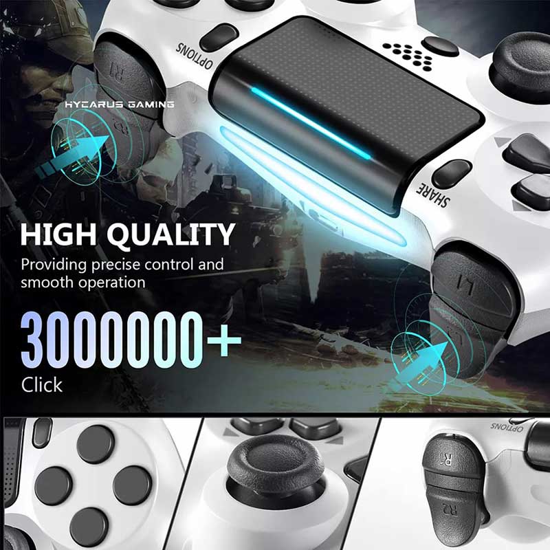 خرید کنترلر ps4 های کپی طرح Kratos silver - Image 3