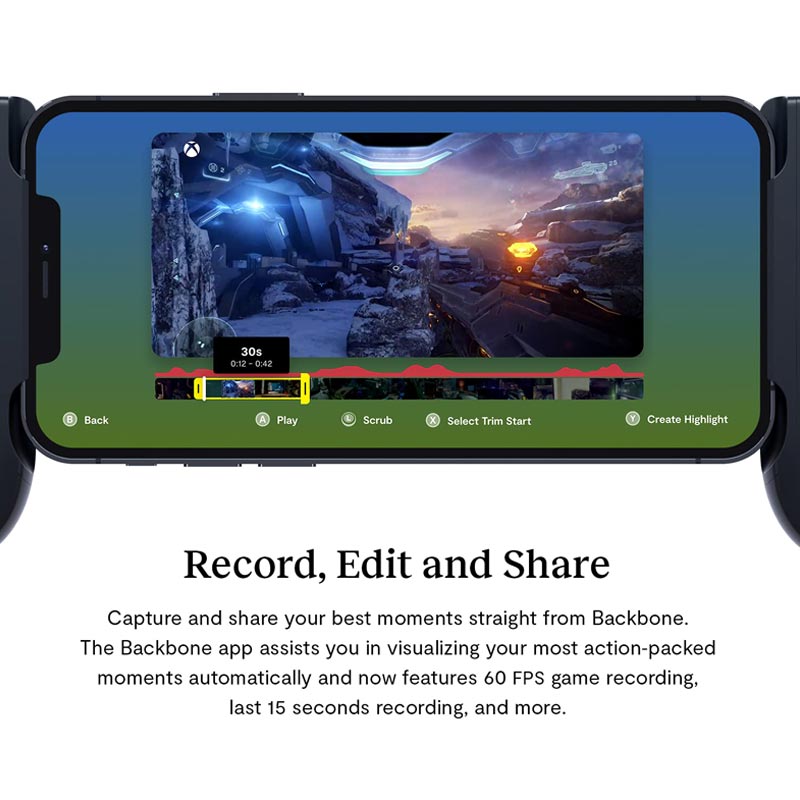 گیم پد Backbone One Black ایکس باکس برای آیفون - Image 6