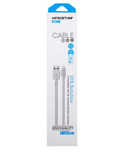 خرید کابل شارژ آیفون کینگ استار k67i - Image 2
