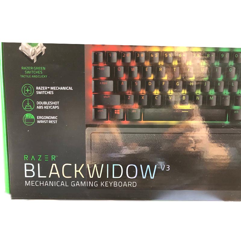 کیبورد گیمینگ ریزر RAZER Blackwidow V3 Green Switch - Image 2