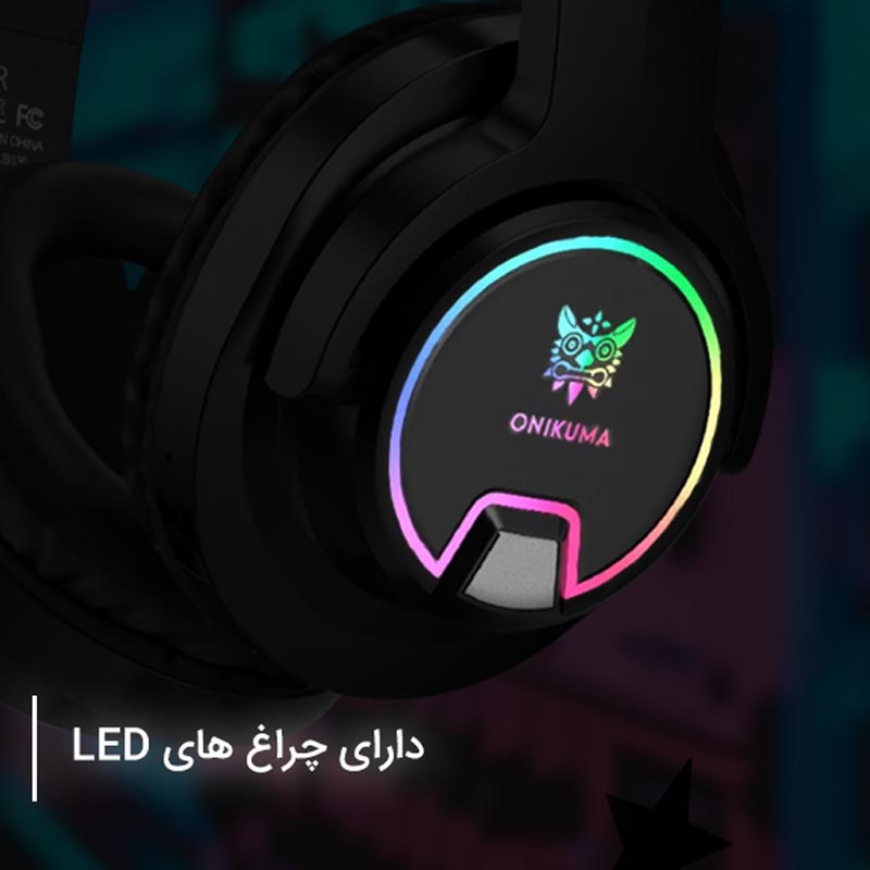 هدست بیسیم گیمینگ اونیکوما onikuma B3 - Image 4