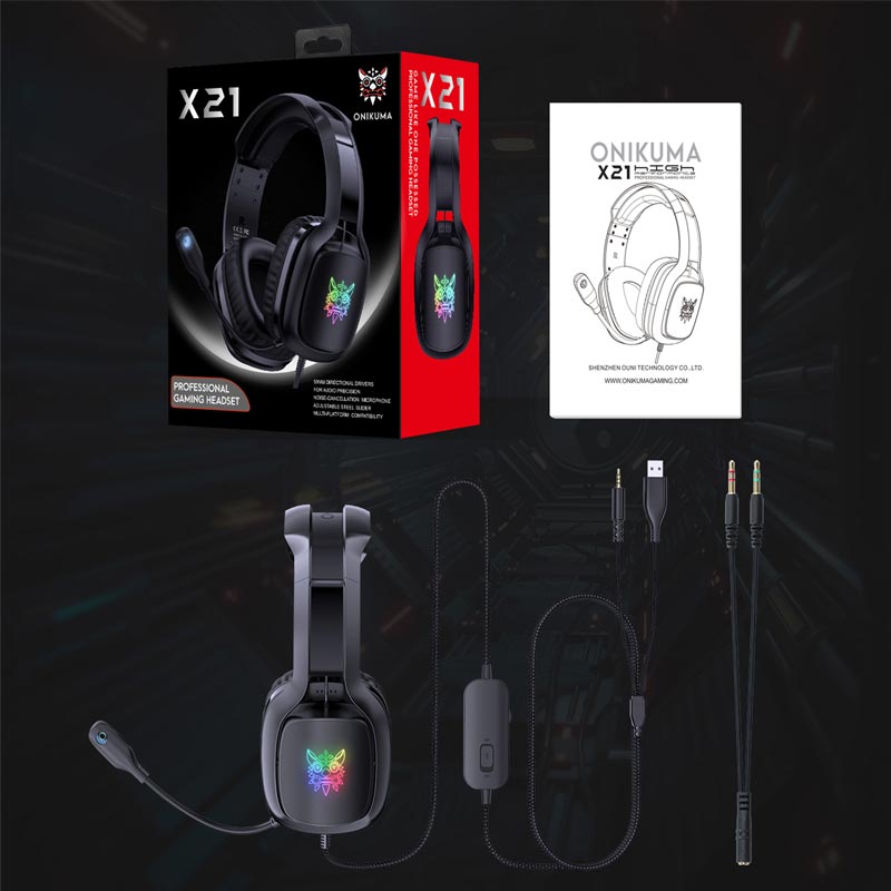 هدست گیمینگ اونیکوما onikuma X21 - Image 2